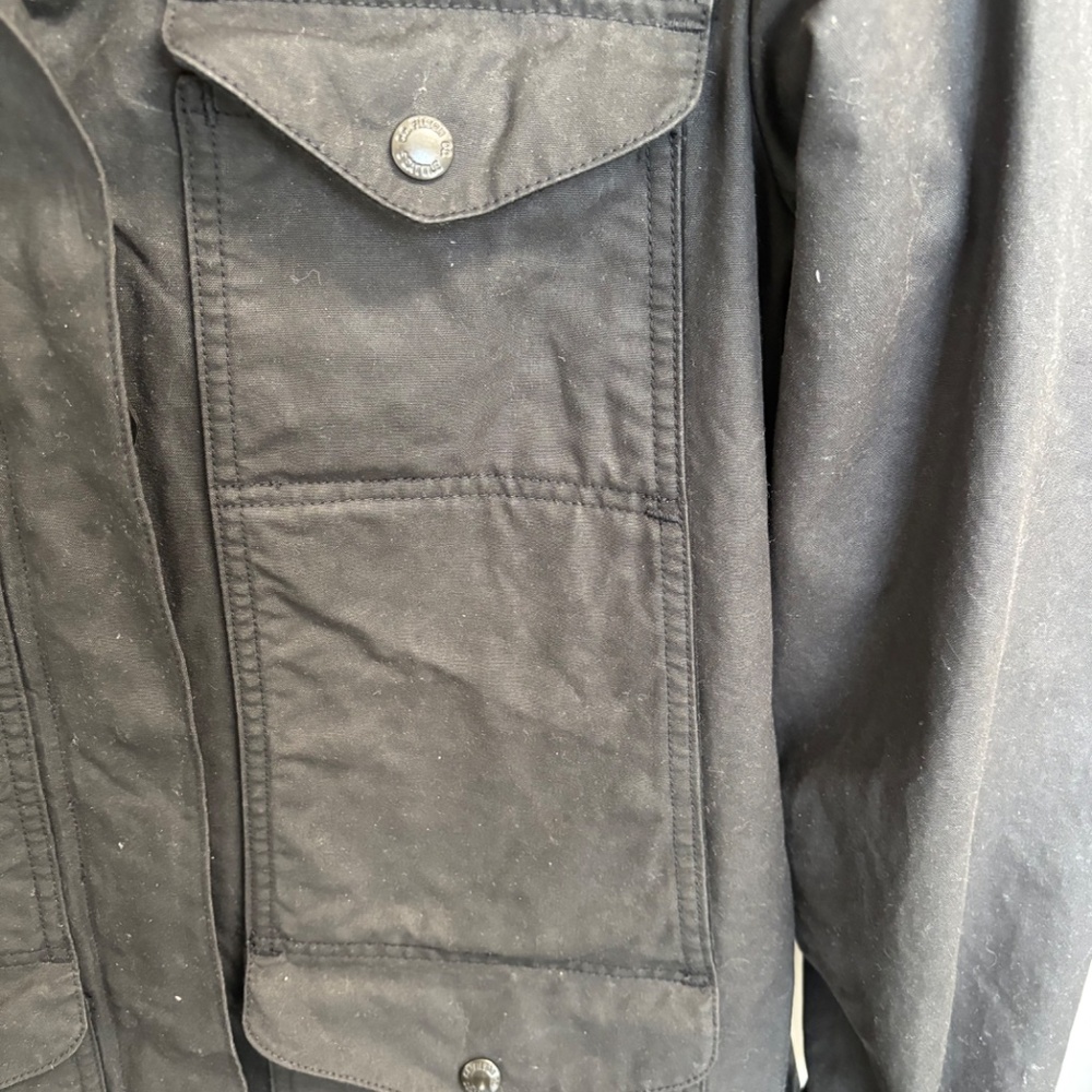 Filson Women 100% Cotton Black Hunting Jacket Size Small - Picture 6 of 9